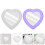 4Pcs Heart Shaped Mirrors Assorted Colors for Wall Or Tabletop Vanity 11