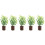 5Stk Plastik Pflanzen Bunt Mini Accessoire 11