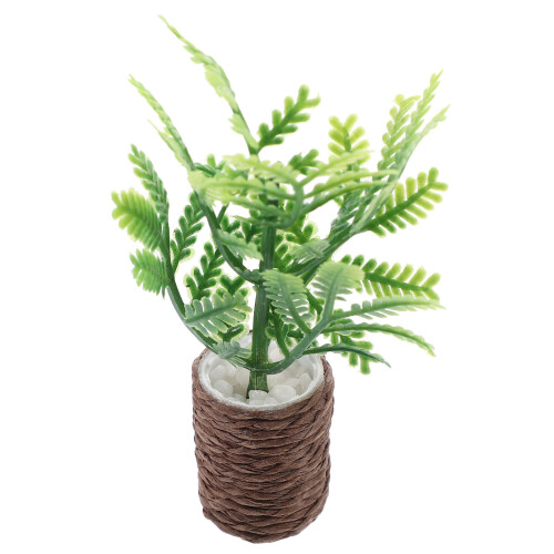 5Stk Plastik Pflanzen Bunt Mini Accessoire 2