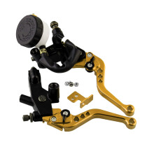 1Par Embrague 7/8" Aluminio Con Para Motocicleta