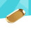 2Stk Goldenes Serviertablett , Multifunktional, Robust 6