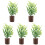 5Stk Plastik Pflanzen Bunt Mini Accessoire 4