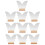 60Stk Transparent Kartenhalter Holz Für Hochzeitsparty 3
