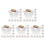 60Stk Transparent Kartenhalter Holz Für Hochzeitsparty 6