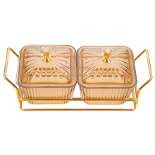 4Sets Snackplatten Mit Tablett Gold, Vielseitig Für Party Und Haushalt