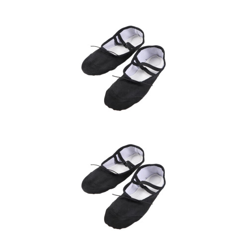 2Pares Negros Cómodos Para Ballet Y Danza 2