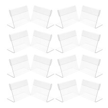 200Stk Acryl L Form Schräger Aufsteller Transparent Für Werbung