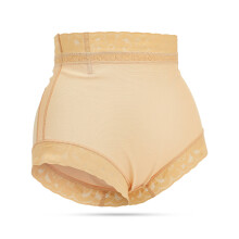 4Stk Beige Damen Unterwäsche Butt Lifter Hüftformer Elastische Shorts