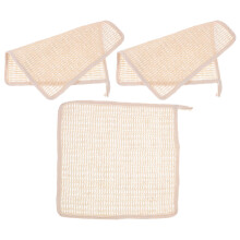 12Pièces Serviettes Douces Ramie Coton Multiusage