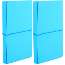 6Stk Tragbarer Aktenordner Sky-Blau Mit 13 Erweiterbaren