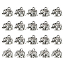20St Elefant Legierung Anhänger Charm Für Schmuckherstellung Zubehör