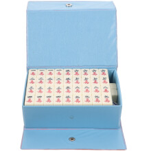2Sets Reise Mahjong Aus Widerstandsfähigem Melamin Bunt Mit Box