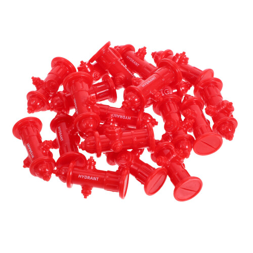40Stk Rote Miniaturen ABS Für & Mini Garten 2