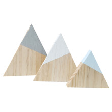 9Stk Holz Berg Schilder Für Regal Und Wohnraumdekoration
