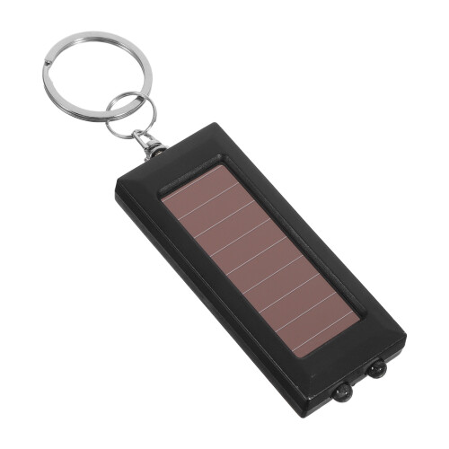 4Stk Camping LED Taschenlampe Schlüsselanhänger Solar ABS