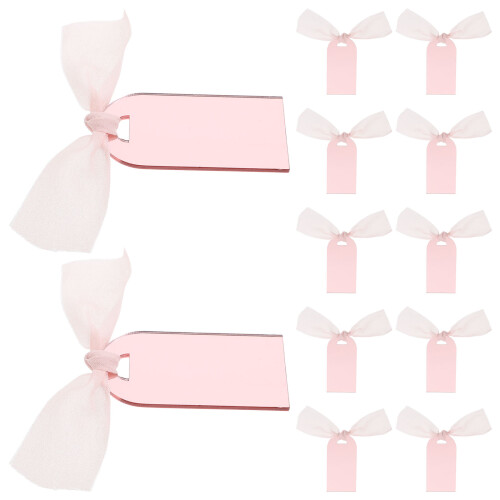 60Sets Leere -Sitzkarten Hochzeit Mit Aufhängeschleife
