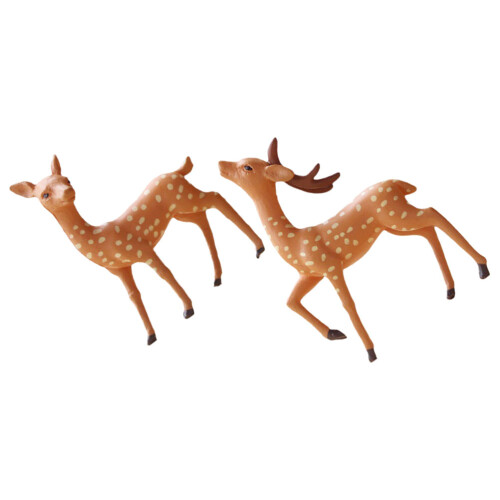 4 tischhirsche gartendekoration, -statue resin
