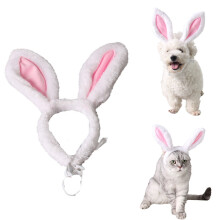 Haustier Haarreif Mit Kaninchenohren Pink Für Katzen