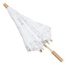2Stk Brautschirm Mit Spitze Holz Für Fotos Hochzeit