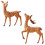 4 tischhirsche gartendekoration, -statue resin 2