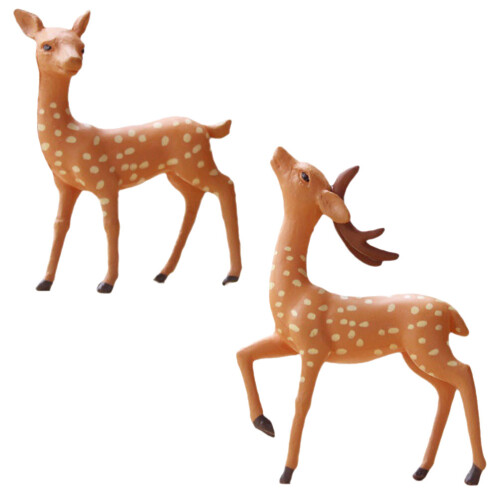 4 tischhirsche gartendekoration, -statue resin 1