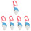 5Pcs Musical Beginner Ocarina Practice Conch Shape 6-Hole Instrument 5