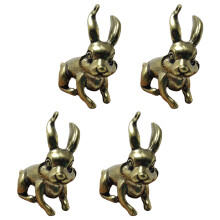8 zodiac messing kaninchen anhänger schlüsselanhänger