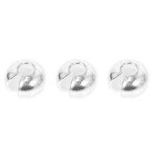 3Ud Tope Crimp Plata Para Manualidades Joyería Fácil Y Práctico