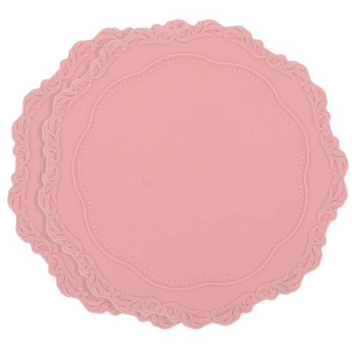 6Stk Doppelseitige Wachssiegel Matte Silikon Pink Hitzeresistent 2