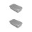 2Stk Nagelpflege Sterilisator Box Mit Dichtem Deckel Silber 5