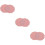 6Stk Doppelseitige Wachssiegel Matte Silikon Pink Hitzeresistent 10