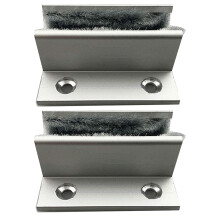 Glass Shower Door Guide For Automatic Door Accessories, Induction Aluminum Sliding Door Guides, Floor Mount Door Stopper, Barn Door Floor Guide,