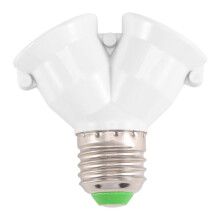 E27 1 Tot 2 E27 LED-Lamplampadapterconverter Splitsplitter Basisaansluiting