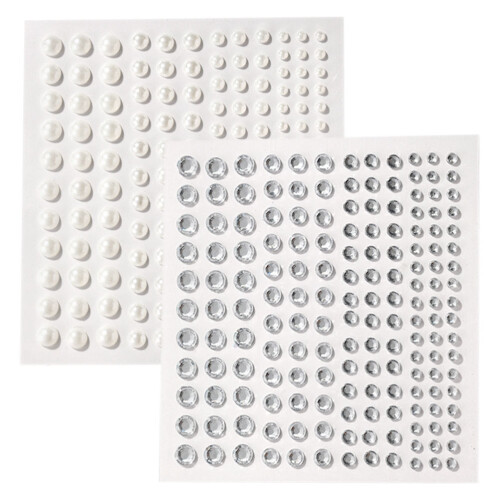 1 Set Strasssticker Zelfklevend Craft Parel Versiering Make-up Decals 1