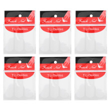 6 Pack Of 48 Nail Art French Manicure Tip Guides Stickers