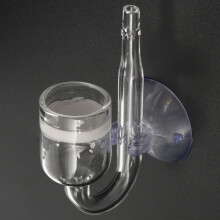 Acuario Peces Tanque CO2 Difusor Dioxido de Carbono Reactor con Disco de Ceramica + 2 Mamones