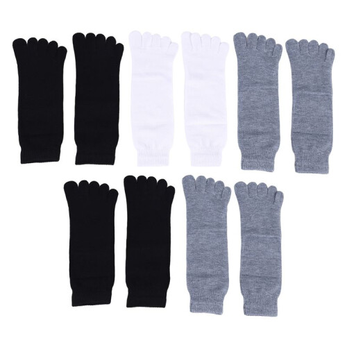 5 Pairs Men's Five Seperate Finger Toe Socks Comfortable Cotton