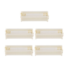 5Pcs Round 3x 1.5V AAA Battery Holder Case Box Container White