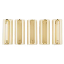 Flashlight Cylindrical 3 x AAA Battery Plastic Holder Box 5Pcs