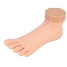Practice Foot Model Flexible Movable Soft Fake Foot Tool for Nail Art Train