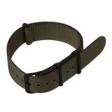 20mm Army Green Nylon Fabric Outdoor Sport Watch Band Strap Fits  WEEKENDER WB2034