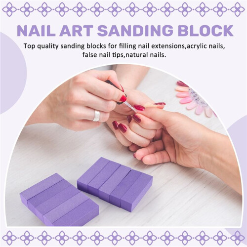 10x Buffing Sanding Buffer Block Files Acrylic Pedicure Manicure Nail Art Tips (Color: ) 2