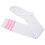 1pair Womens Athlete Thin Stripes Solid Thigh Highs Tights over Knee Socks White W 3
