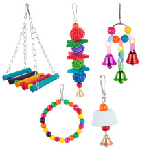 10St Papegaaien Swing Bell Speelgoed Multi Vogelkooi