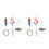 10St Papegaaien Swing Bell Speelgoed Multi Vogelkooi 7