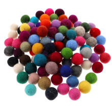 300St Multi DIY Wolvilten Bollen Voor Haarspelden En Kleding Decoratie