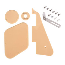 1 Set Crème Slagplaat / Holte / Schakelaarafdekkingen / Pick- Selectieplaat / Beugel / Schroeven voor Vervanging van LP-Stijl Gitaar
