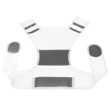 2St Reflecterend Veiligheidsvest Voor Nacht Fietsen Hardlopen Wit