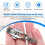 Double Push Button Butterfly Clasp Buckle Silver For 21mm Watch Band Strap 2