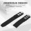 20mm Silicone Strap Watch Band For Chronoscaph Autoscaph 21 Band, Black 3